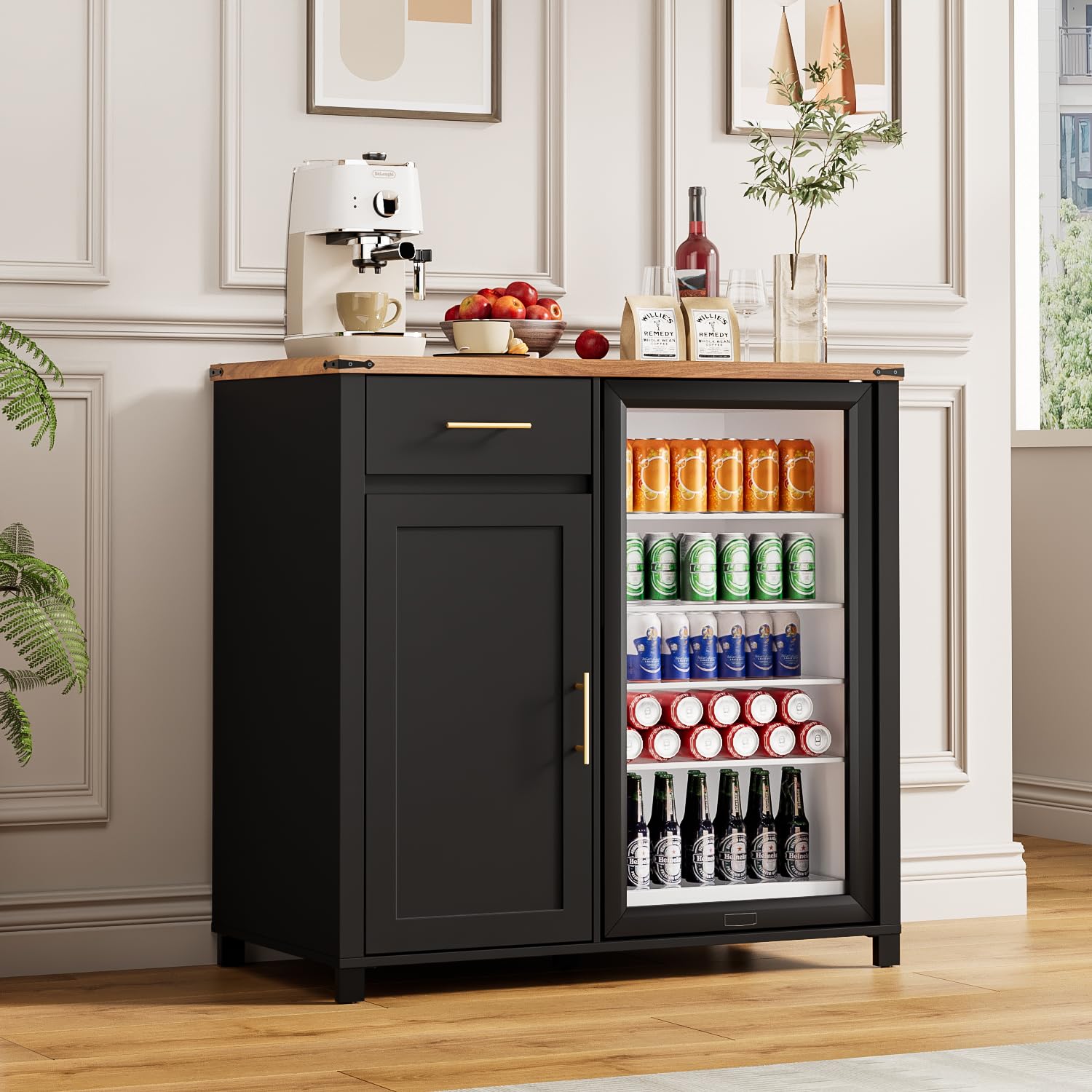 Home Bar And Fridge - Kabinet Bar Kopi 39