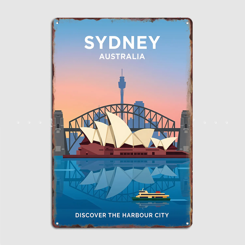 Home Bar Sydney - Poster Pemandangan Wisata Sydney Opera House
