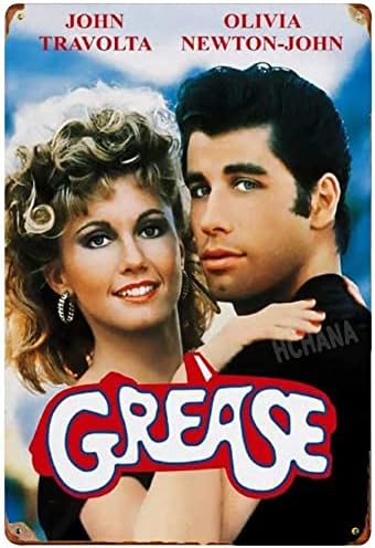 Home Bar And Coffee - Papan Timah Film Klasik Grease, Papan