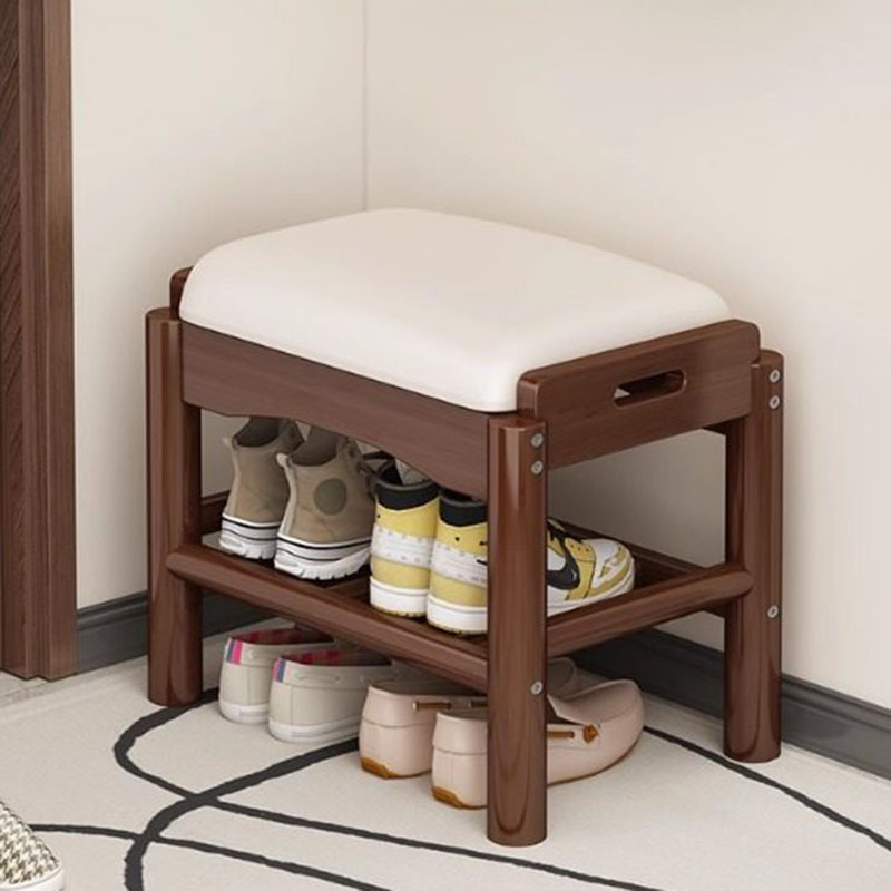 Home Bar Lounge - Bangku Kaki Kayu Modern Penyimpanan Sepatu