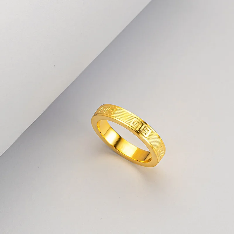 Bar Cart Gold - Cincin Perhiasan Emas 18K Asli 100%