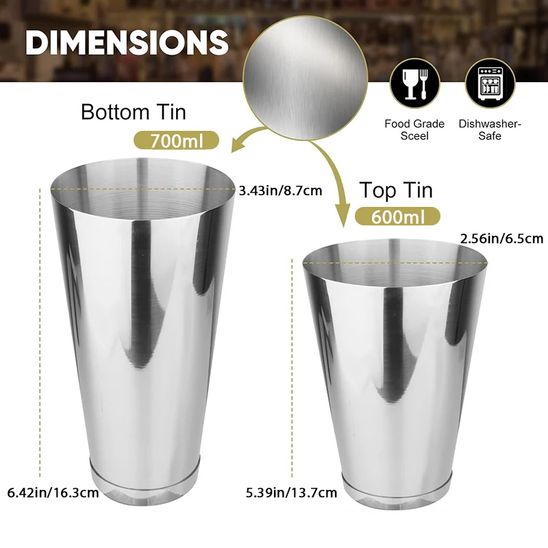 Set Shaker Koktail Boston 18 o - Boston Shaker Set ulasan dan harga