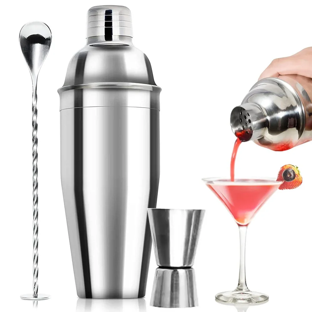 3/6 buah pengocok koktail baja - Boston Shaker Set ulasan dan harga