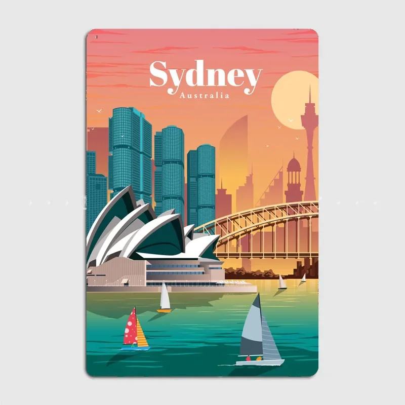 Poster Vintage Tempat Wisata S - Home Bar Sydney ulasan dan harga