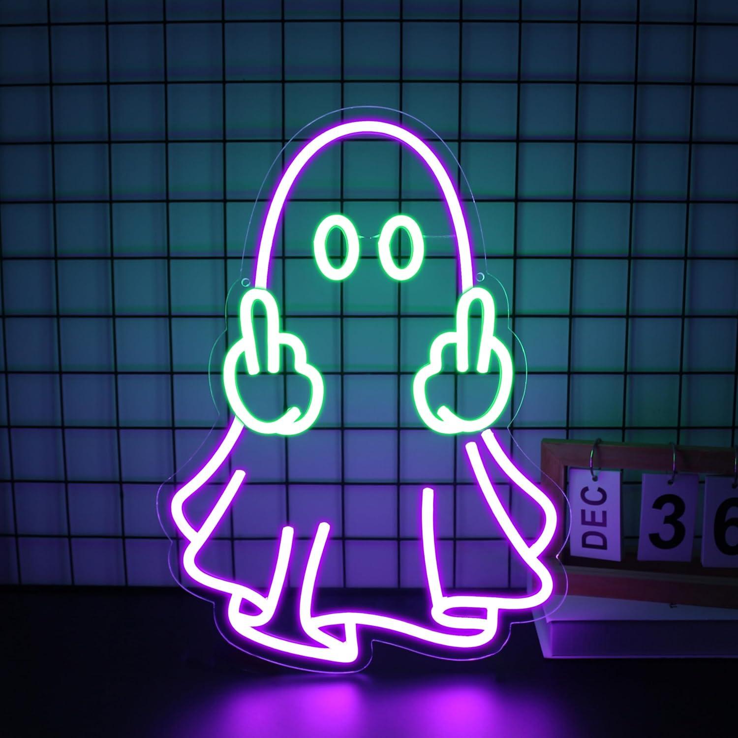 Lampu Neon LED USB Ghost Sign, - Home Bar Signs ulasan dan harga