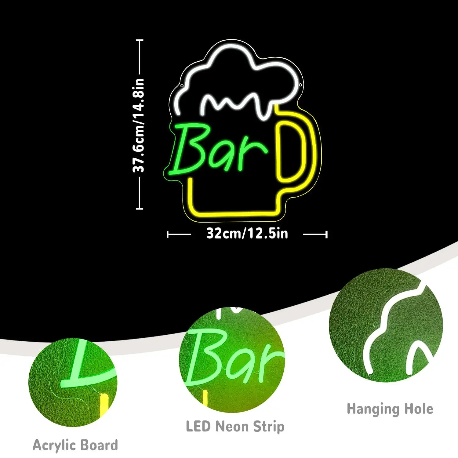 Lampu LED Neon Sign Bar Bir US - Home Bar Signs ulasan dan harga