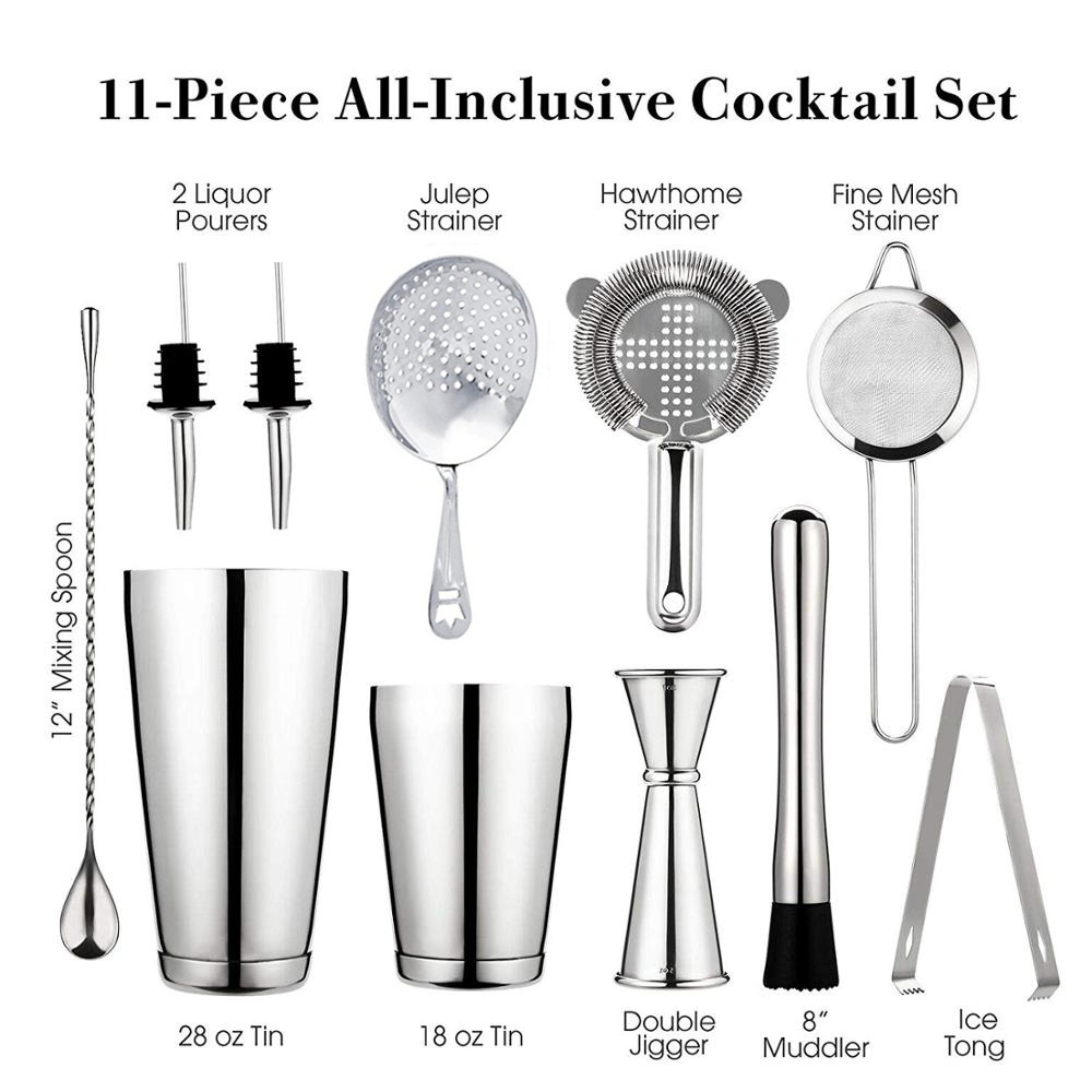 Set Bar Shaker Koktail: 2 Shak - Boston Shaker Set ulasan dan harga