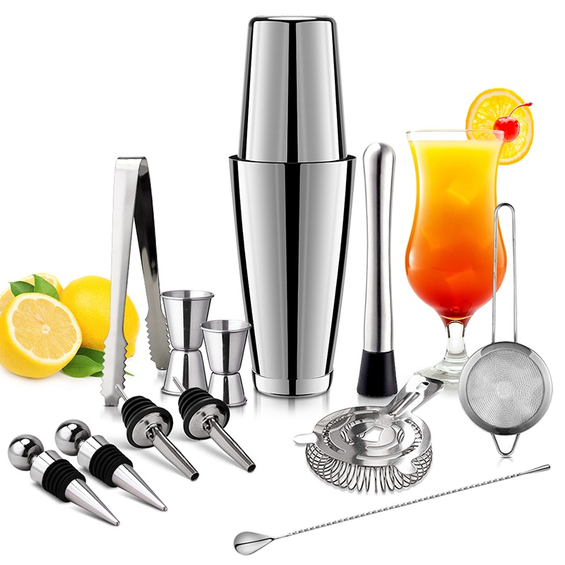 13 Buah/Set Pengocok Cocktail  - Boston Shaker Set ulasan dan harga