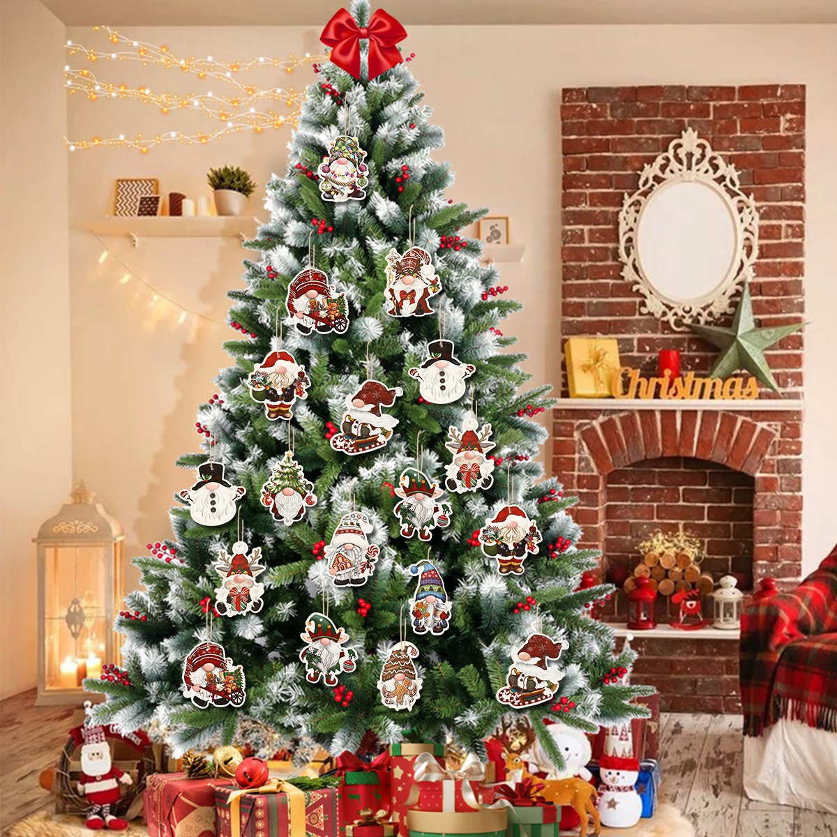 12 buah liontin kertas Natal S - Home Bargains ulasan dan harga