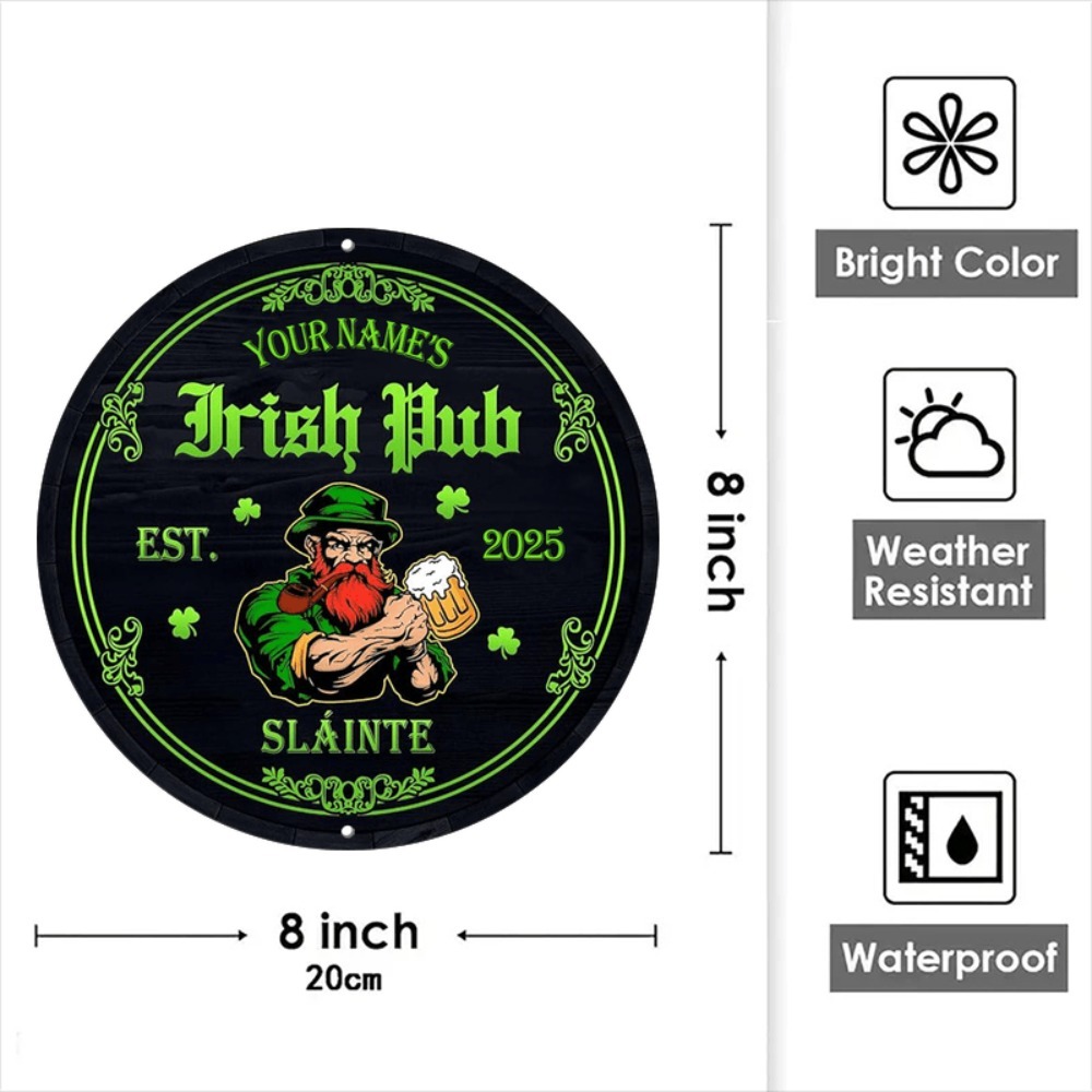 [2D Flat] Nama Kustom Pub Irla - Home Bar Signs ulasan dan harga